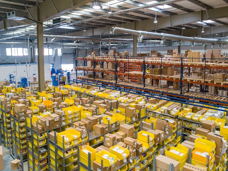 Large-scale warehouse and distribution facility